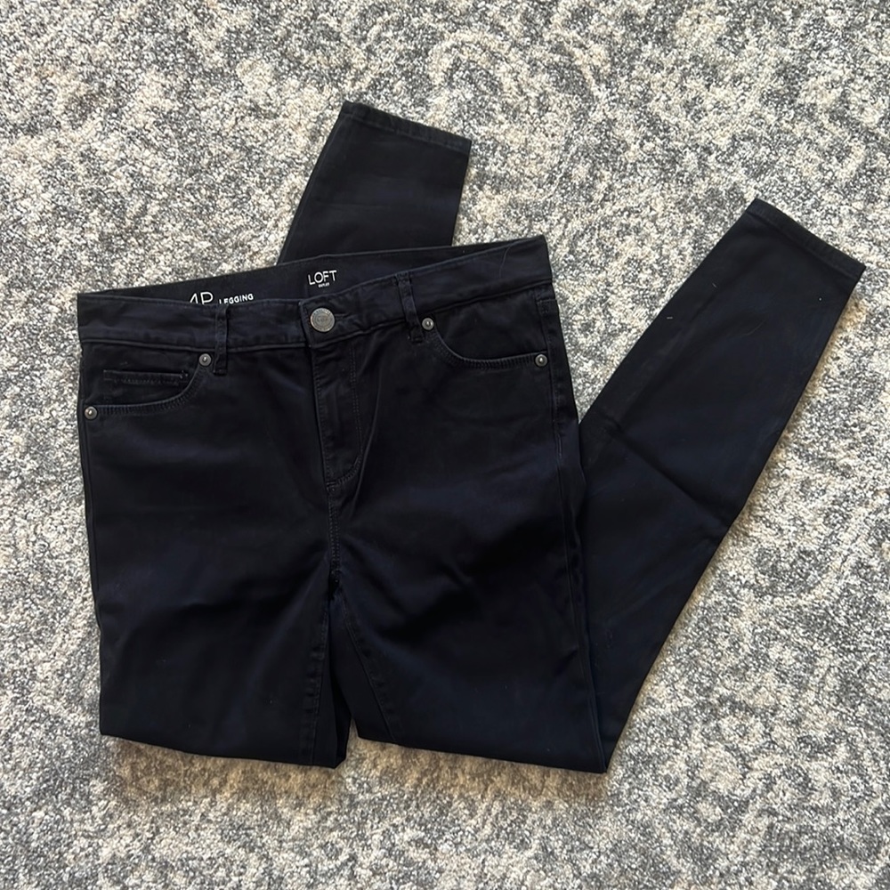 LOFT Outlet Petite Black Jeggings
